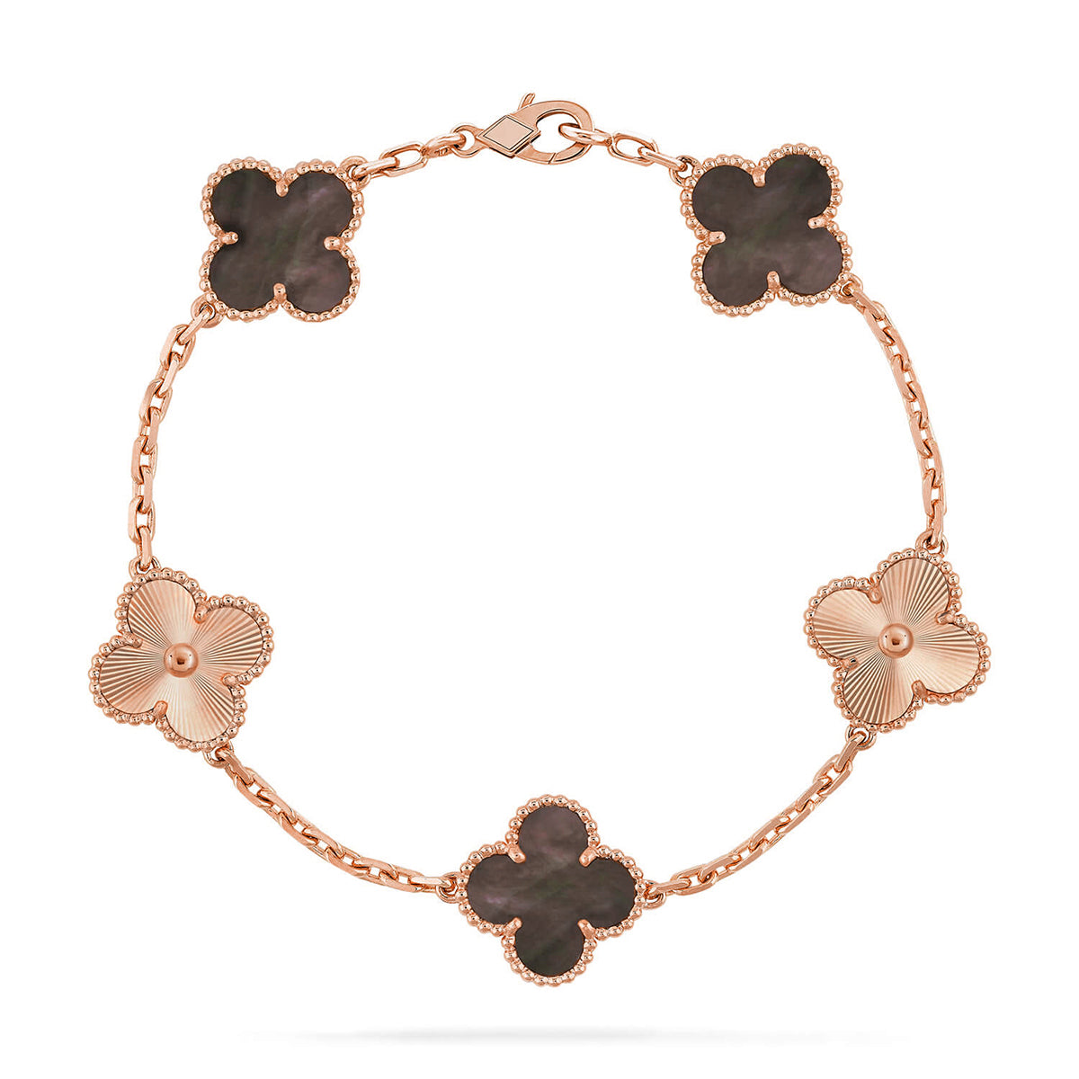 [Rani Jewelry] CLOVER 5 MOTIF GRAY MOP BRACELET COLLECTION