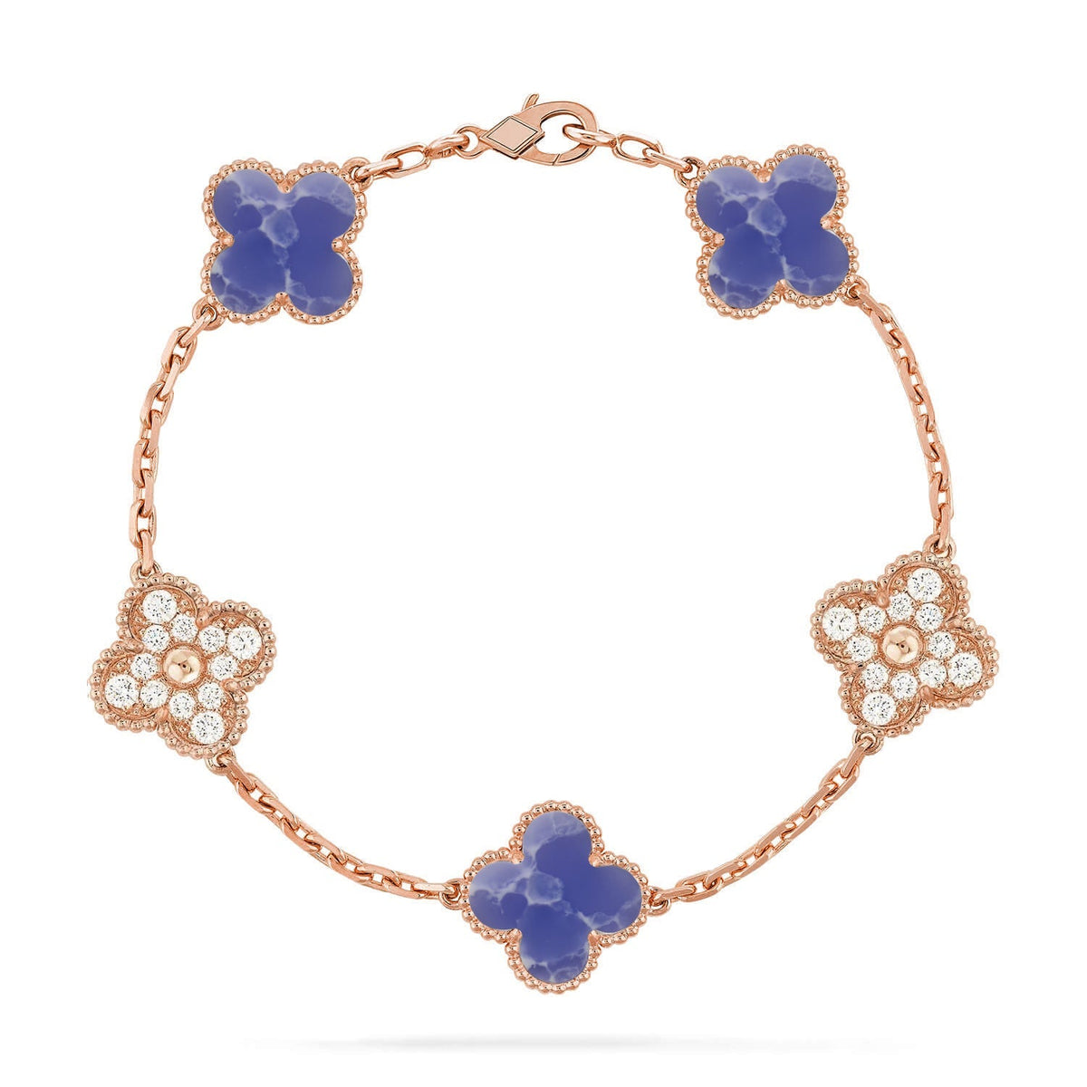 [Rani Jewelry]CLOVER 5 MOTIF BLUE VEINS BRACELET COLLECTION