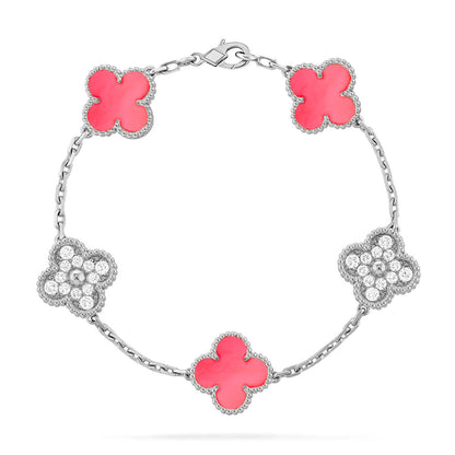 [Rani Jewelry] CLOVER 5 MOTIFS  PINK MOP BRACELET COLLECTION