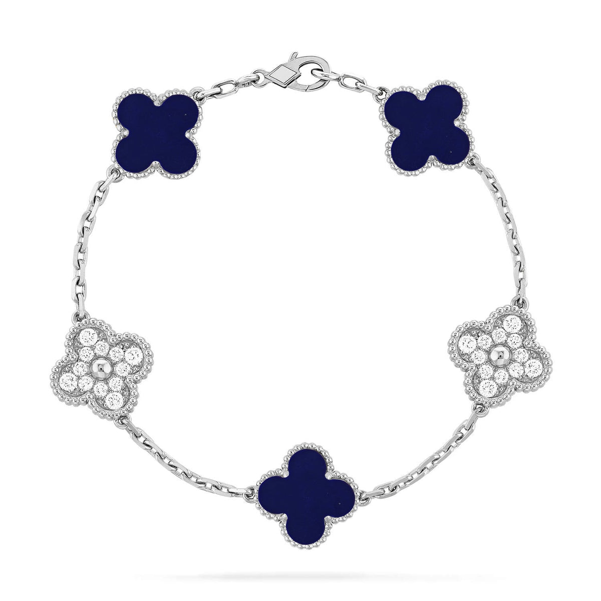 [Rani Jewelry]CLOVER 5 MOTIF LAPIS LAZULI BRACELET COLLECTION