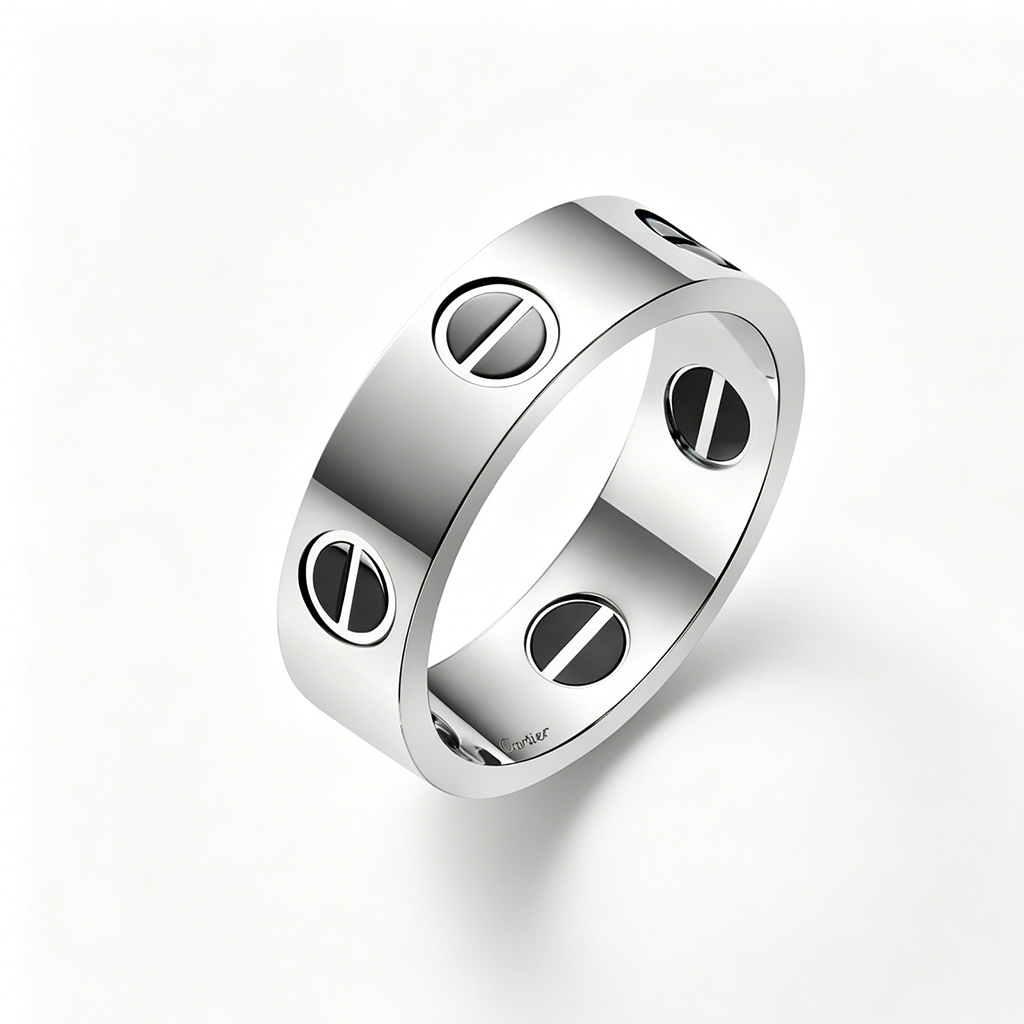 [Rani Jewelry] LOVE RING 5.5MM NO DIAMONDS  CERAMIC
