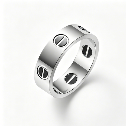 [Rani Jewelry] LOVE RING 5.5MM NO DIAMONDS  CERAMIC