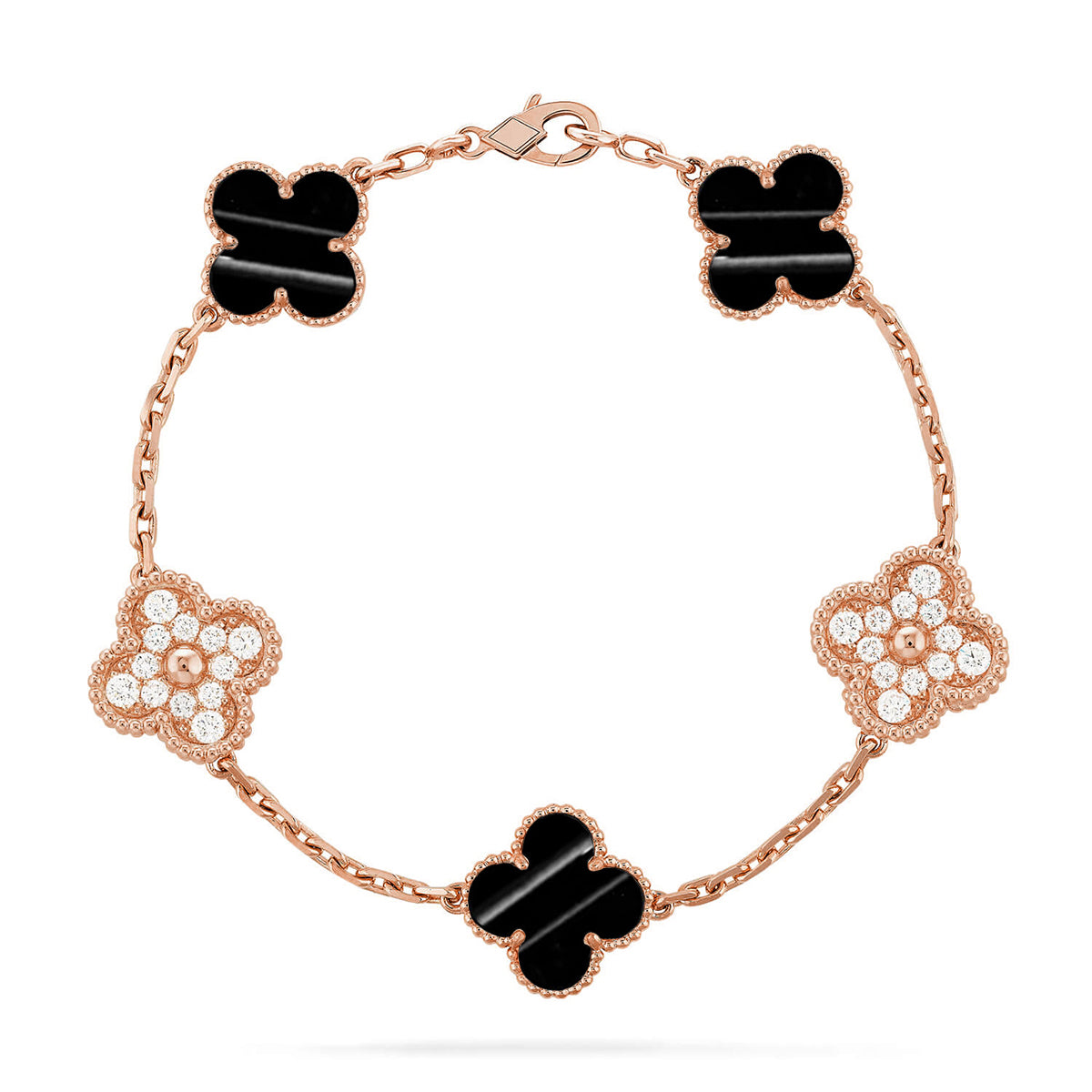 [Rani Jewelry] CLOVER 5 MOTIF PULSAR STONE BRACELET COLLECTION
