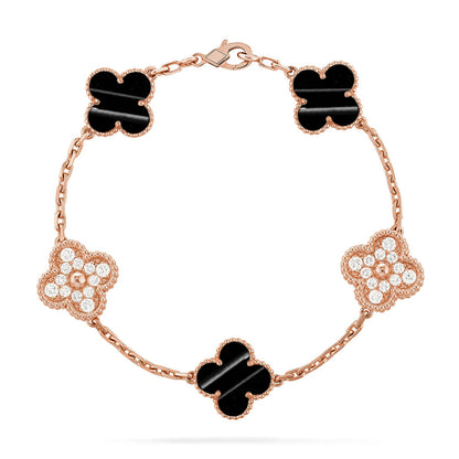 [Rani Jewelry] CLOVER 5 MOTIF PULSAR STONE BRACELET COLLECTION
