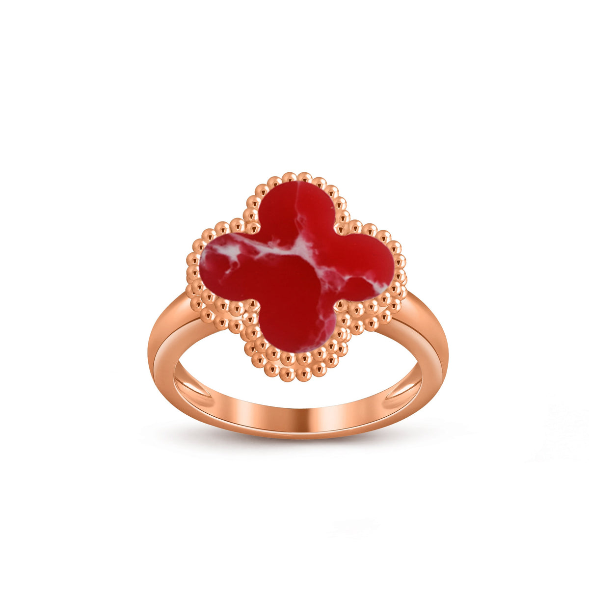 [Rani Jewelry]CLOVER RING ROSE GOLD COLLECTION