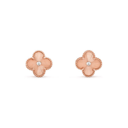 [Rani Jewelry]CLOVER  15MM DIAMOND EARRINGS COLLECTION