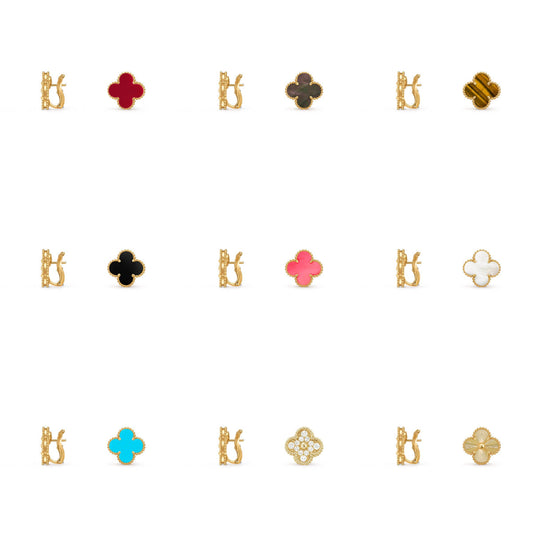 [Rani Jewelry]CLOVER 15MM MOP EARRINGS COLLECTION