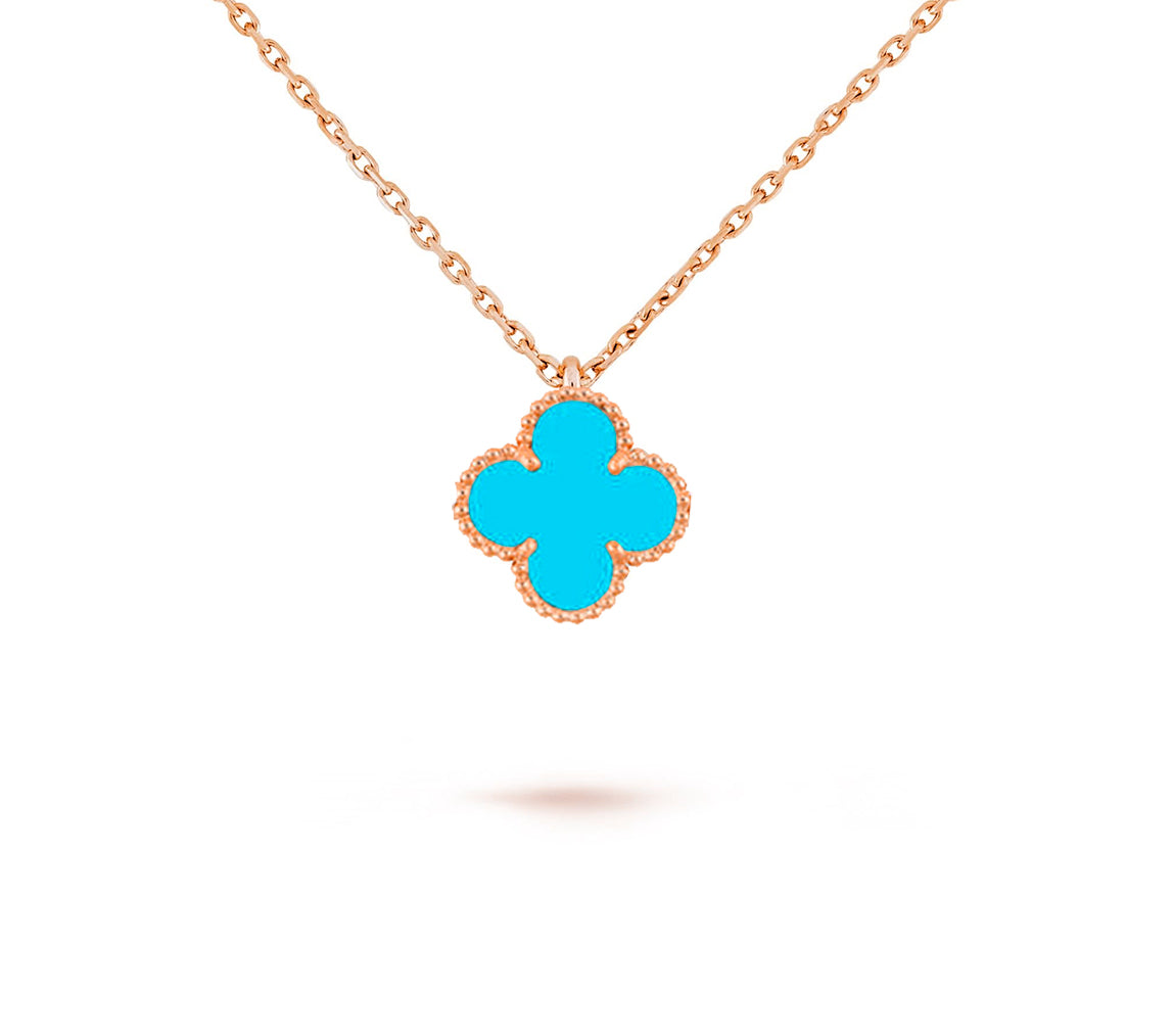 [Rani Jewelry]CLOVER MINI 9.5MM CARNELIANS NECKLACE COLLECTION