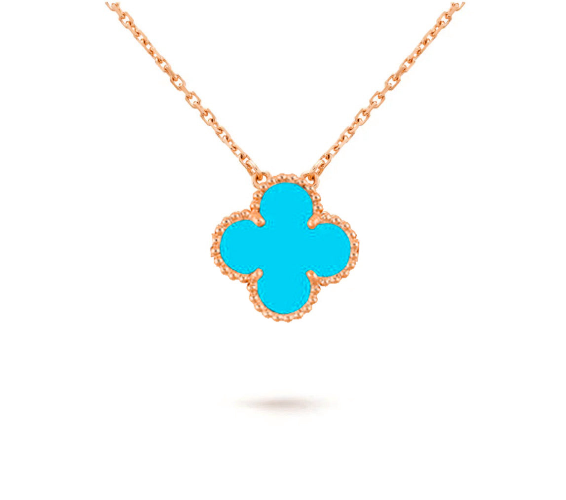 [Rani Jewelry]CLOVER 15MM SINGLE FLOWER NECKLACE COLLECTION