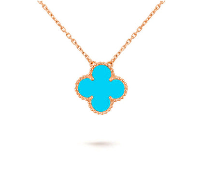 [Rani Jewelry]CLOVER 15MM SINGLE FLOWER NECKLACE COLLECTION