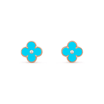 [Rani Jewelry]CLOVER  15MM DIAMOND EARRINGS COLLECTION