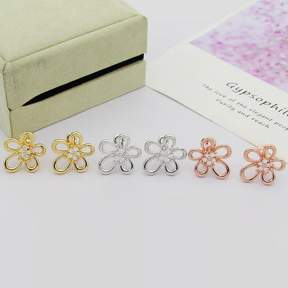 [Rani Jewelry] FLOWERLACE EARRING 5 DIAMONDS
