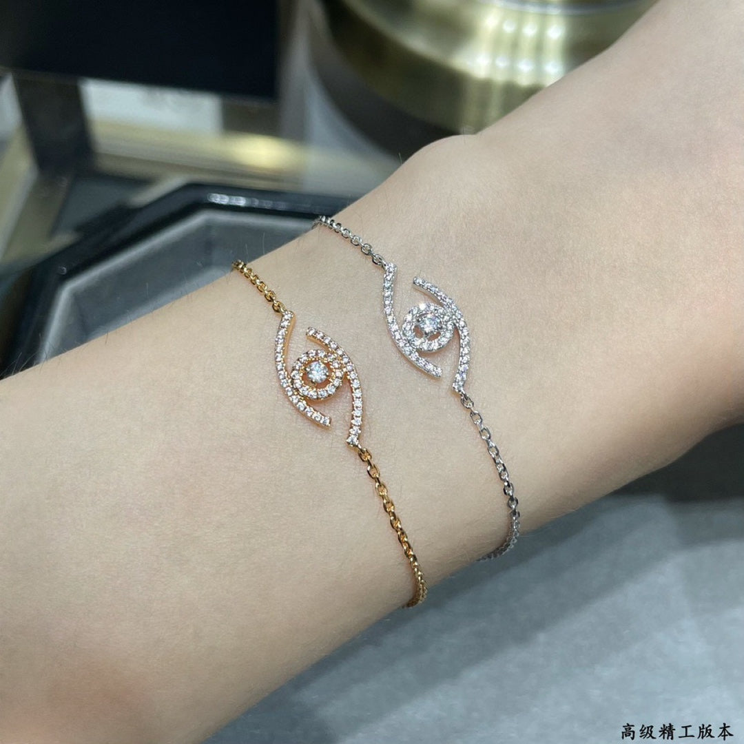 [Rani Jewelry]Lucky Eye Pave-Set Diamond Bracelet