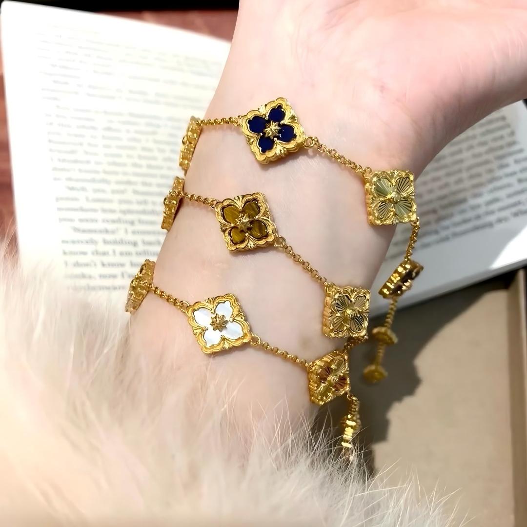 [Rani Jewelry JEWELRY] OPERA 5 MOTIFS TULLE ENAMEL BRACELET