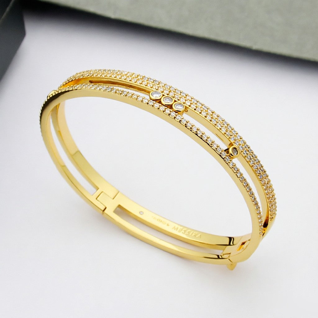 [Rani Jewelry]Move Romane pavé bangle