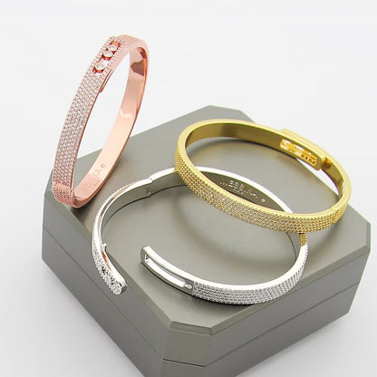 [Rani Jewelry]Move Noa Full Pavé Diamond Bangle Bracelet