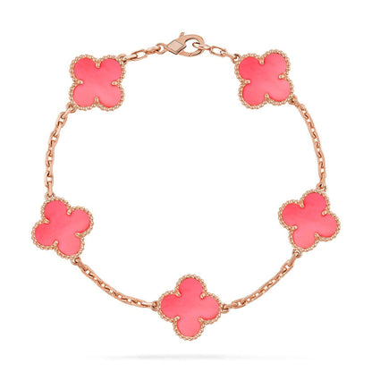 [Rani Jewelry] CLOVER 5 MOTIFS  PINK MOP BRACELET COLLECTION