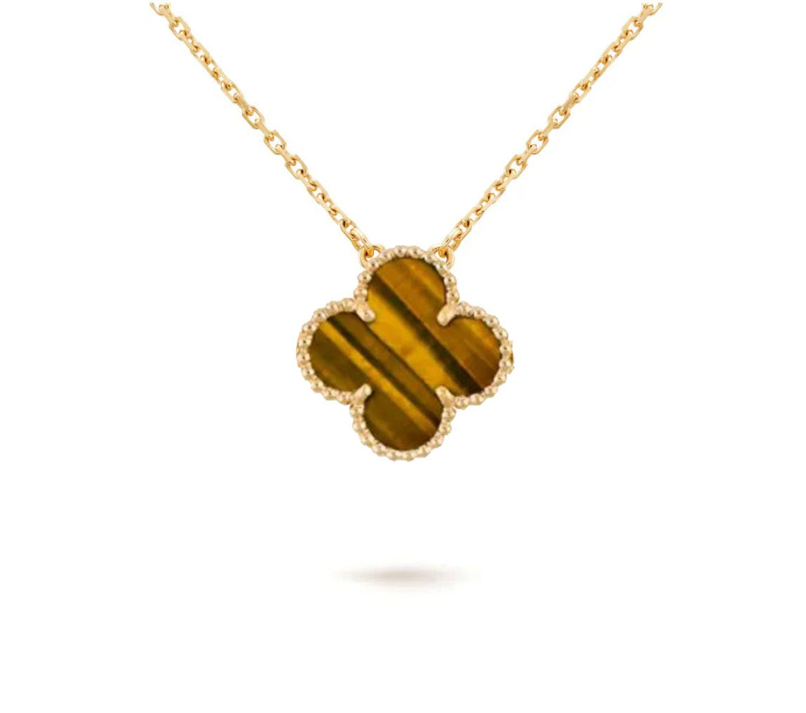 [Rani Jewelry]CLOVER 15MM SINGLE FLOWER NECKLACE COLLECTION