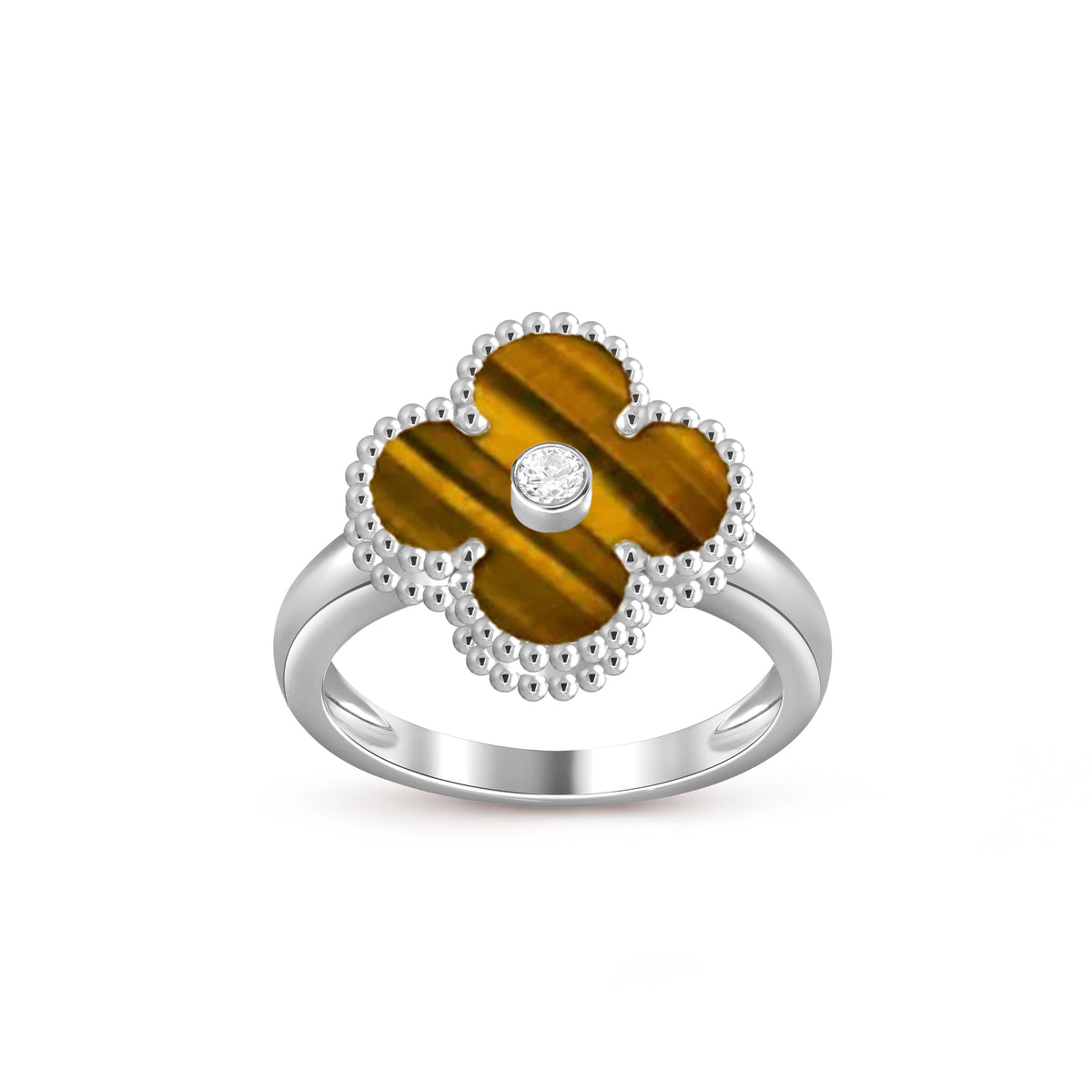 [Rani Jewelry]CLOVER SILVER DIOMND RING COLLECTION