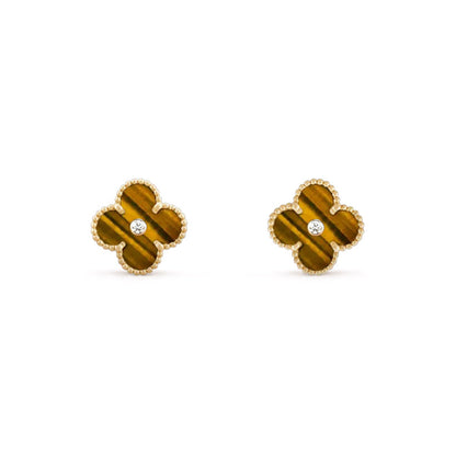 [Rani Jewelry]CLOVER  15MM DIAMOND EARRINGS COLLECTION