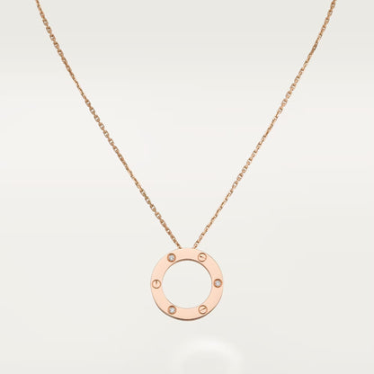 [Rani Jewelry] LOVE NECKLACE 16MM 3 DIAMONDS