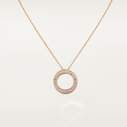 [Rani Jewelry] LOVE NECKLACE 16MM  FULL DIAMOND