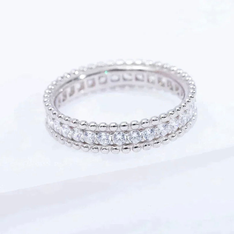 [Rani Jewelry]PERLEE DIAMOND SILVER RING