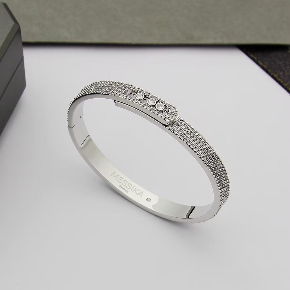 [Rani Jewelry]Move Noa Full Pavé Diamond Bangle Bracelet