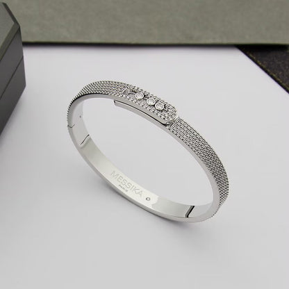 [Rani Jewelry]Move Noa Full Pavé Diamond Bangle Bracelet
