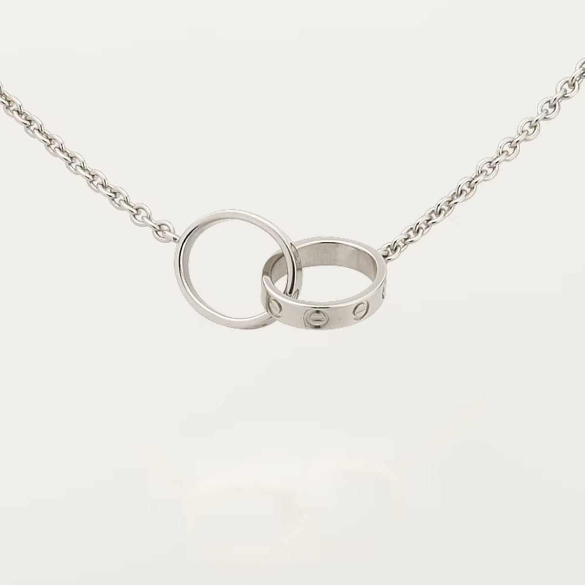 [Rani Jewelry] LOVE DOUBLE RING NECKLACE