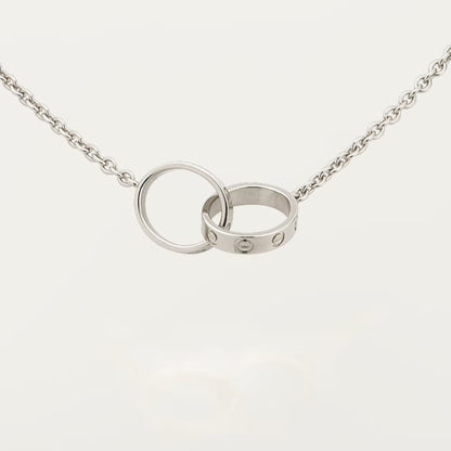 [Rani Jewelry] LOVE DOUBLE RING NECKLACE