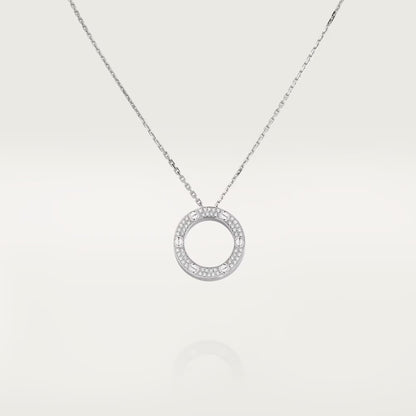 [Rani Jewelry] LOVE NECKLACE 16MM  FULL DIAMOND