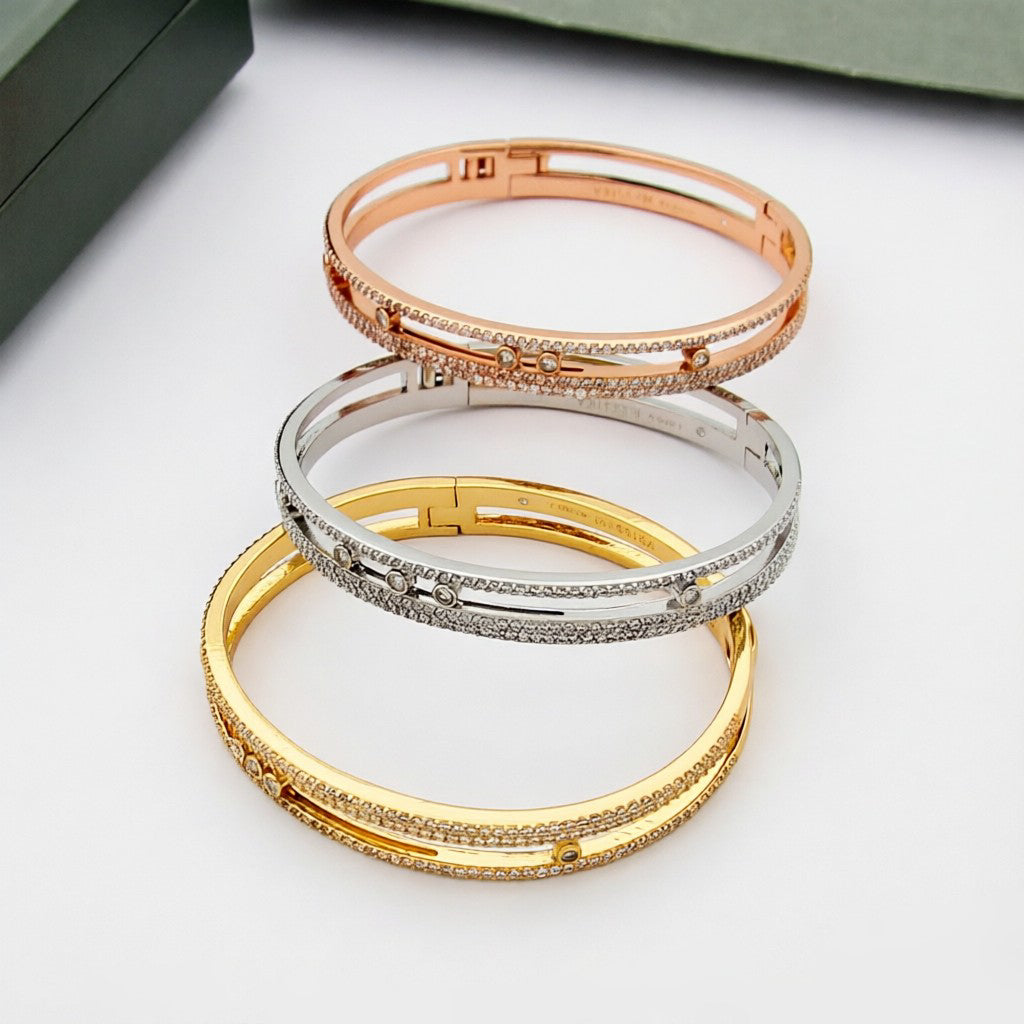 [Rani Jewelry]Move Romane pavé bangle