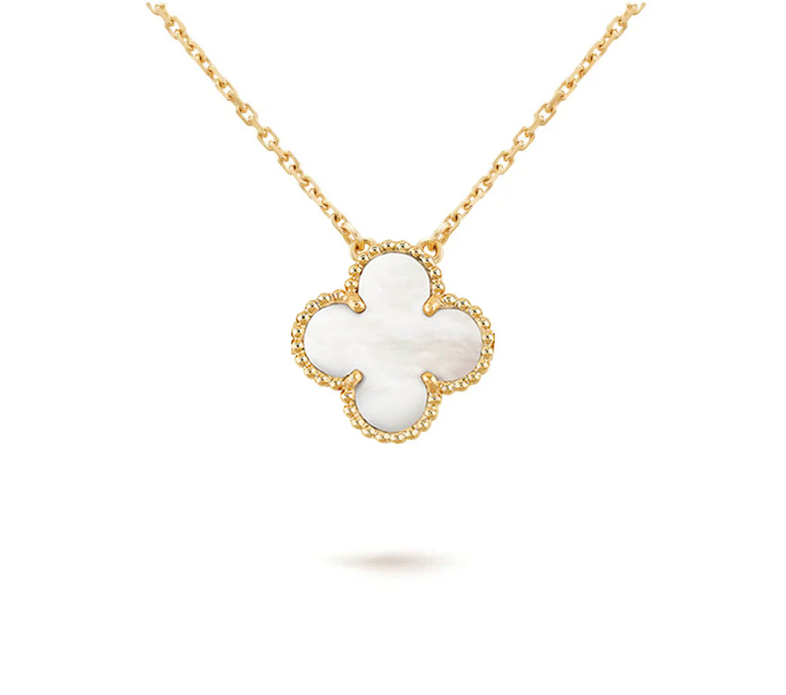 [Rani Jewelry]CLOVER 15MM SINGLE FLOWER NECKLACE COLLECTION