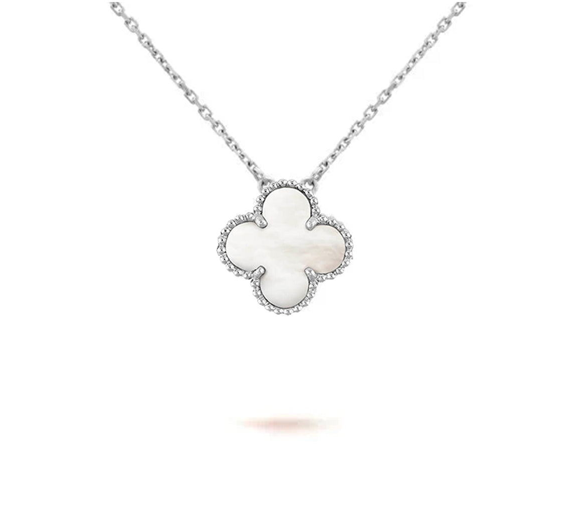 [Rani Jewelry]CLOVER 15MM NECKLACE SILVER COLLECTION