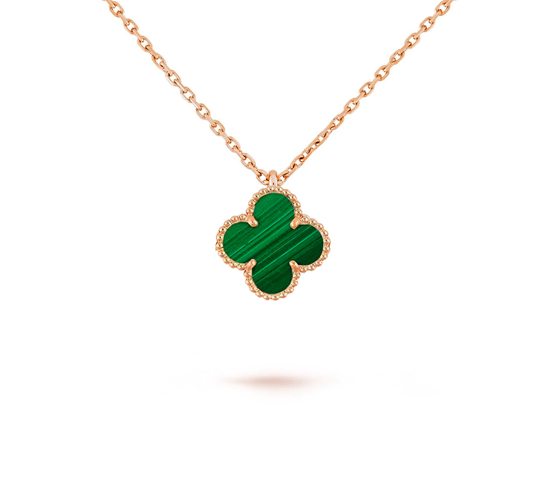 [Rani Jewelry]CLOVER MINI 9.5MM CARNELIANS NECKLACE COLLECTION