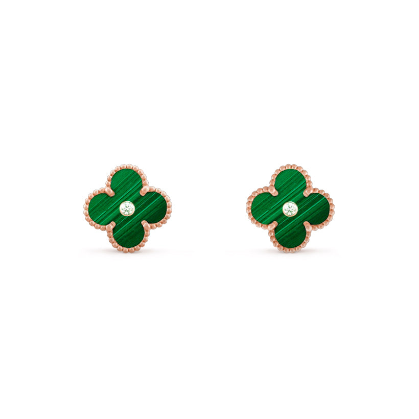 [Rani Jewelry]CLOVER  15MM DIAMOND EARRINGS COLLECTION
