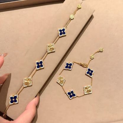 [Rani Jewelry JEWELRY] OPERA 5 MOTIFS TULLE ENAMEL BRACELET