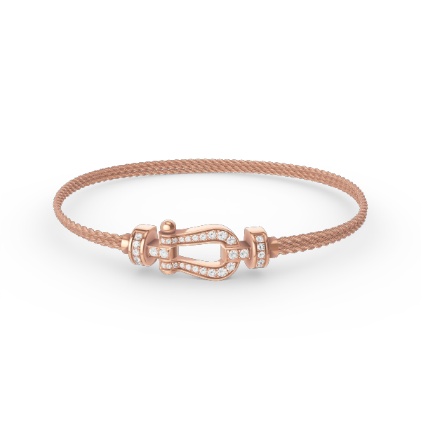 [Rani Jewelry]FORCE SMALL HORSESHOE  DIAMOND CHAIN ROPE BRACELET