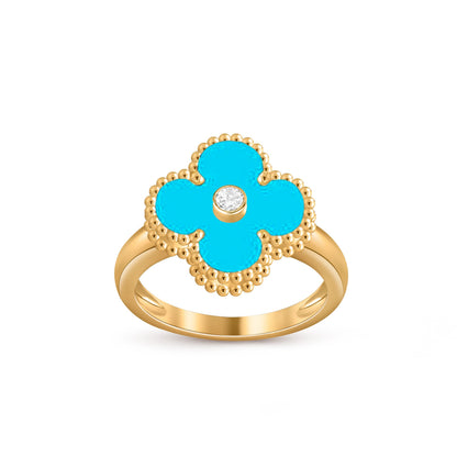 [Rani Jewelry]CLOVER DIAMOND RING GOLD COLLECTION