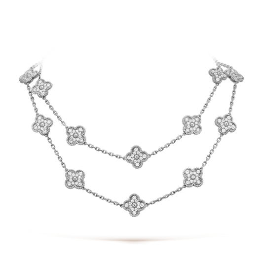 [Rani Jewelry]CLOVER 20 MOTIFS DIAMOND SILVER