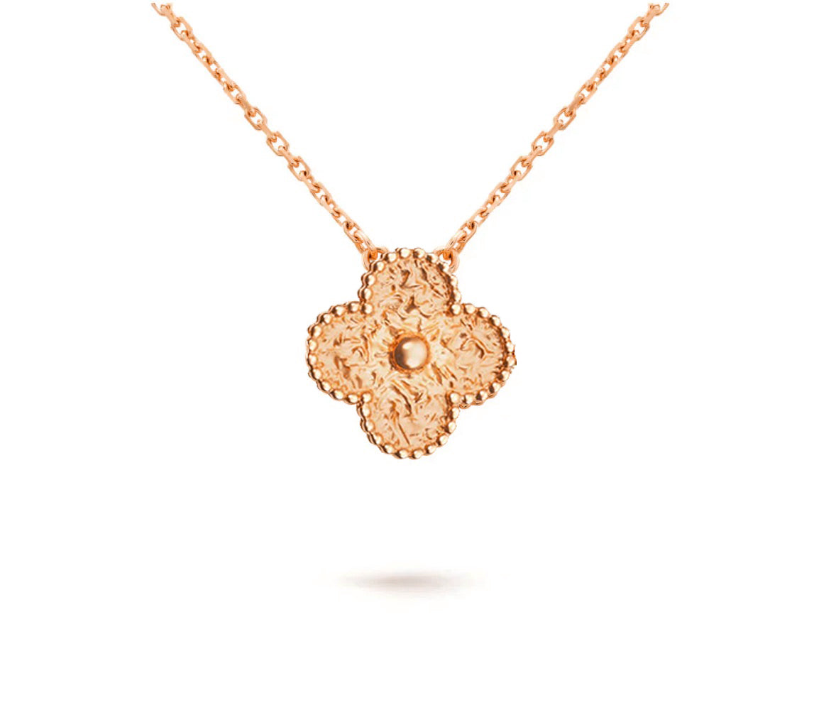 [Rani Jewelry]CLOVER 15MM SINGLE FLOWER NECKLACE COLLECTION