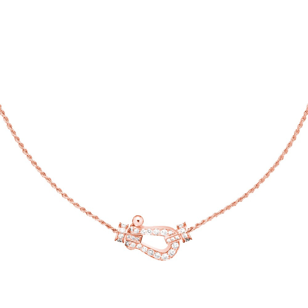 [Rani Jewelry]FORCE 10 PINK GOLD DIAMOND NECKLACE