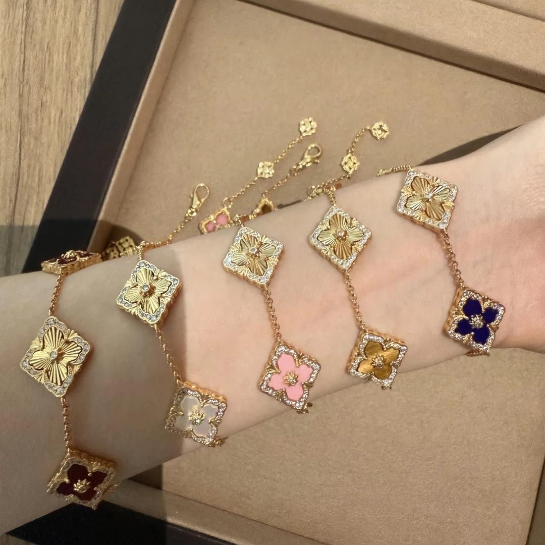 [Rani Jewelry JEWELRY] OPERA 5 MOTIFS TULLE ENAMEL BRACELET