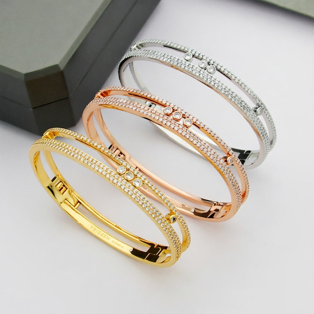 [Rani Jewelry]Move Romane pavé bangle