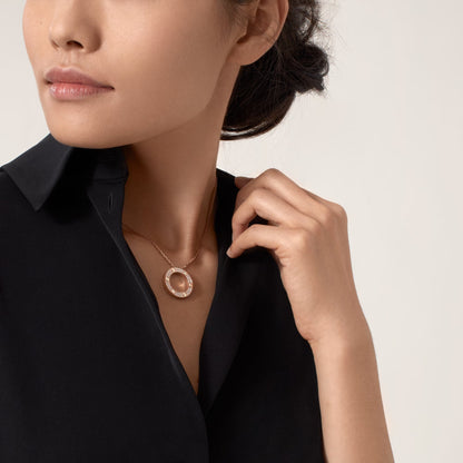 [Rani Jewelry] LOVE NECKLACE 16MM  FULL DIAMOND