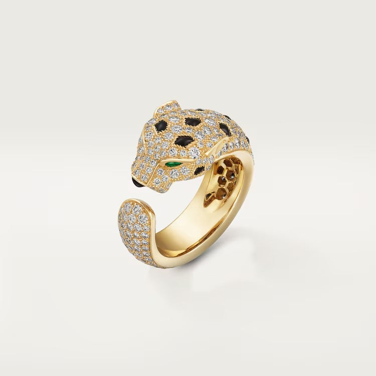 [Rani Jewelry] PANTHERE SPOTTED FULL DIAMOND MEDIUM RING