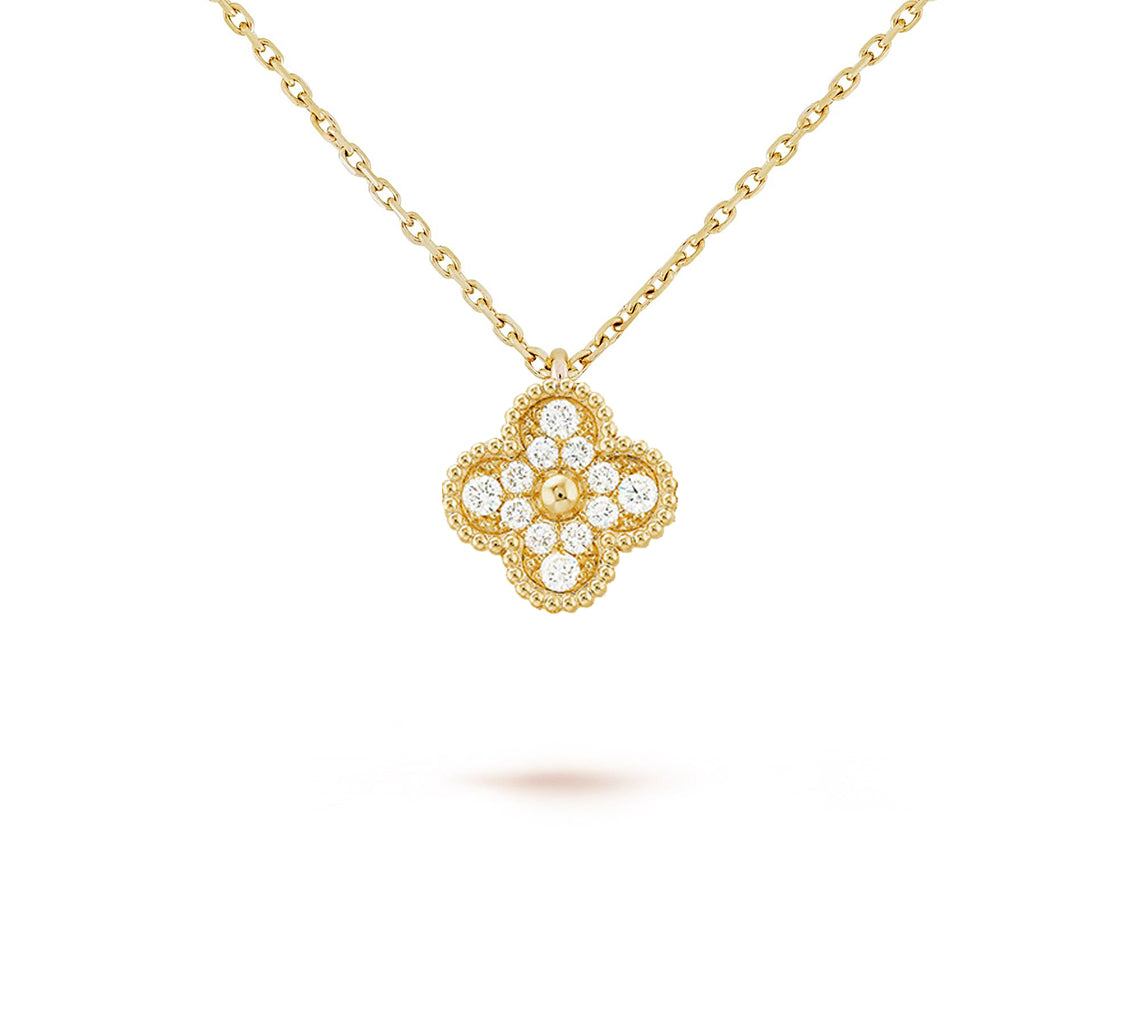 [Rani Jewelry]CLOVER MINI 9.5MM CARNELIANS NECKLACE COLLECTION