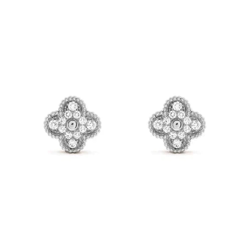 [Rani Jewelry]CLOVER SILVER 15MM EARRINGS COLLECTION