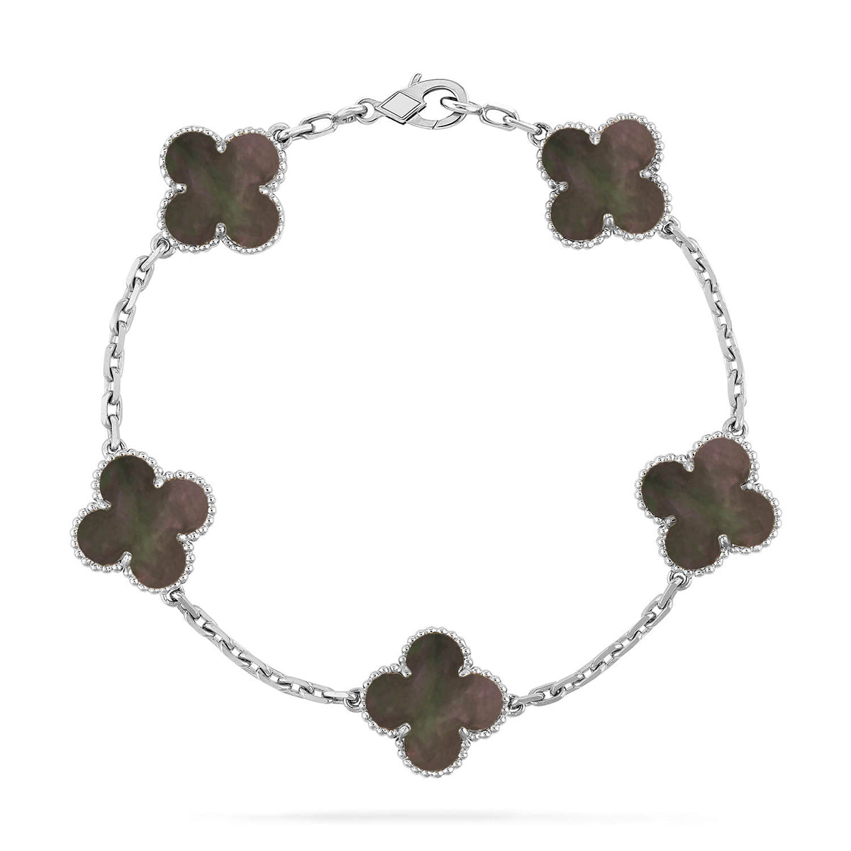 [Rani Jewelry] CLOVER 5 MOTIF GRAY MOP BRACELET COLLECTION